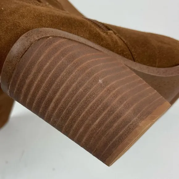 Steve Madden Women Seven Brown Suede Western Cowboy Boots Knee High 7.5 M