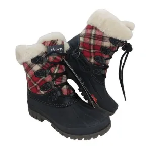 Storm by Cougar Womens NEW Plaid Fur Lined Boots - sz. 6