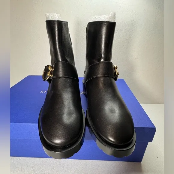 STUART WEITZMAN Luxering leather &amp; neoprene ankle boots casual outdoor vacation