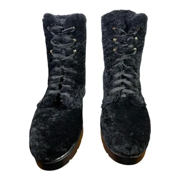 Stuart Weitzman McKenzee Chill Shearling Boots Women size 9 EUC