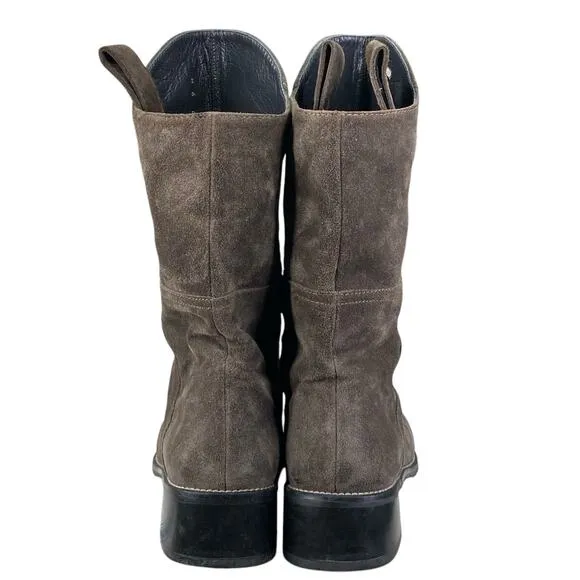 Stuart Weitzman Women’s Actnatural Gray Suede Pull On Ankle Boot Size US 9