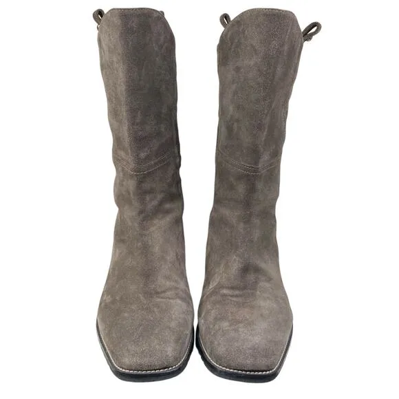 Stuart Weitzman Women’s Actnatural Gray Suede Pull On Ankle Boot Size US 9