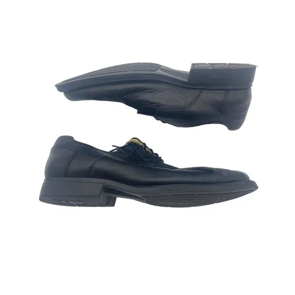 STUDIO‎ BELVEDERE Bay Bridge Oxford Shoes Mens SZ 13D Black Leather Brazil Laces