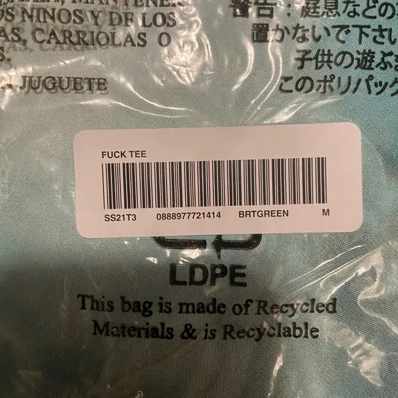 Supreme Fuc* Tee Shirt Green Med