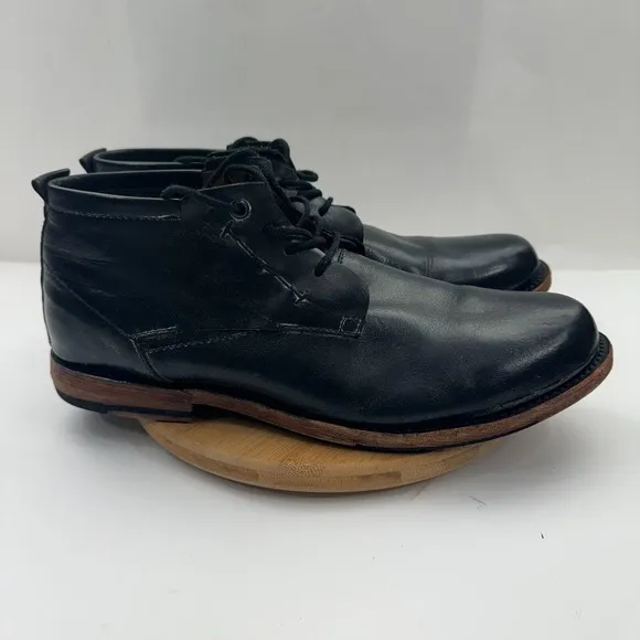 Sutro Footwear Men Black Leather Chukka Boot Size 11.5 Handcrafted Goodyear Welt