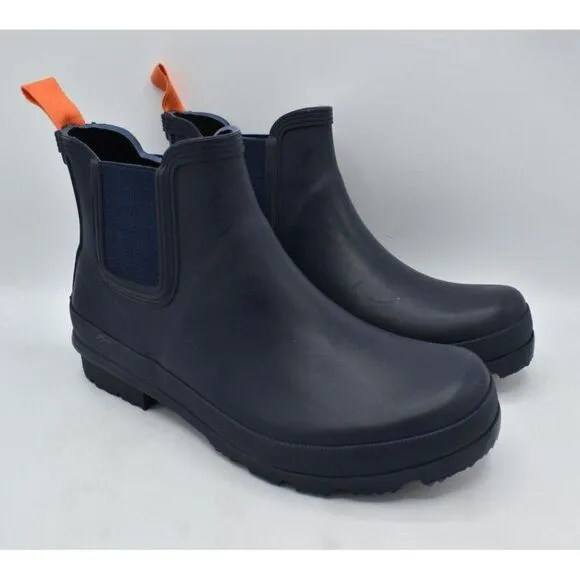 SWIMS Mens Size 9 Charlie Navy Blue Pull On Rain Boots Shoes