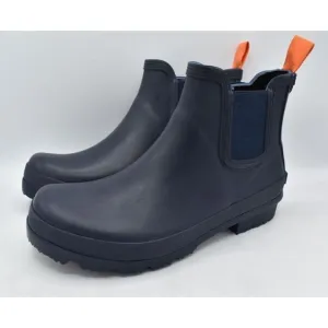 SWIMS Mens Size 9 Charlie Navy Blue Pull On Rain Boots Shoes