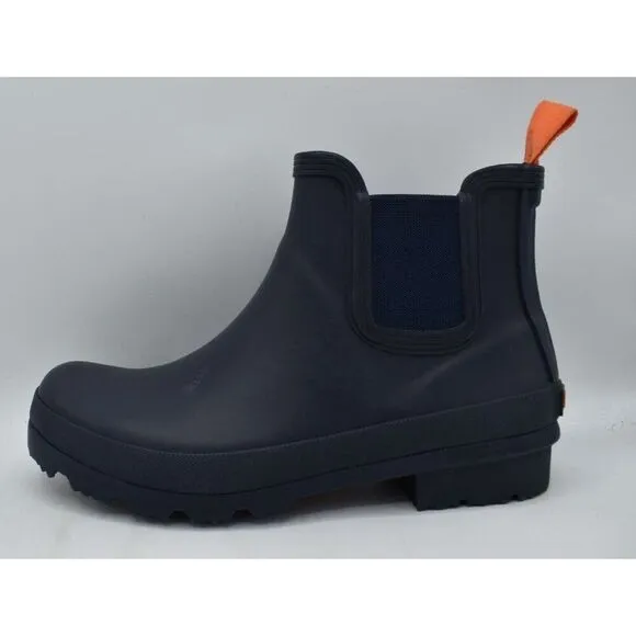 SWIMS Mens Size 9 Charlie Navy Blue Pull On Rain Boots Shoes