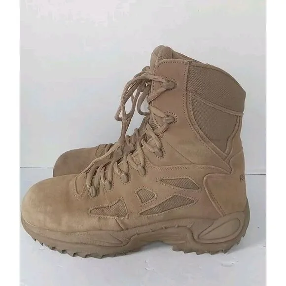 Tactical Military Combat Boots Desert Tan High-Top Lace-Up Hiking Work Boots‎