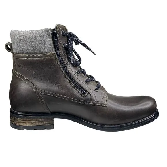 Taos Women's Cutie Brown Leather Lace Up Ankle Boot Size 40 US 9.0/9.5