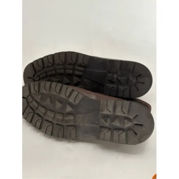 Tasso Elba Boots Men Size 8.5 Brown‎ Leather Lace Up