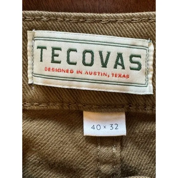 Tecovas Jeans Men 40 Brown Tan Denim Everyday Straight Leg Western Cowboy Farm