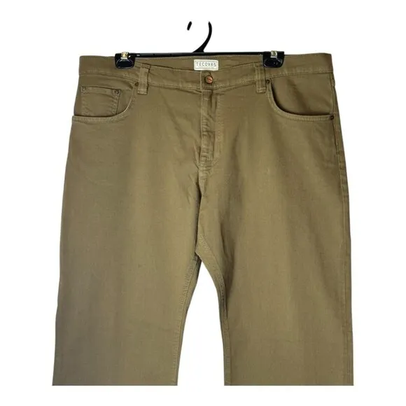 Tecovas Jeans Men 40 Brown Tan Denim Everyday Straight Leg Western Cowboy Farm