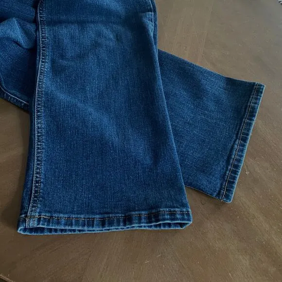 Tecovas Men Size 34 x 30 Slim Stretch Jean Dark Blue Straight Leg Texas Western