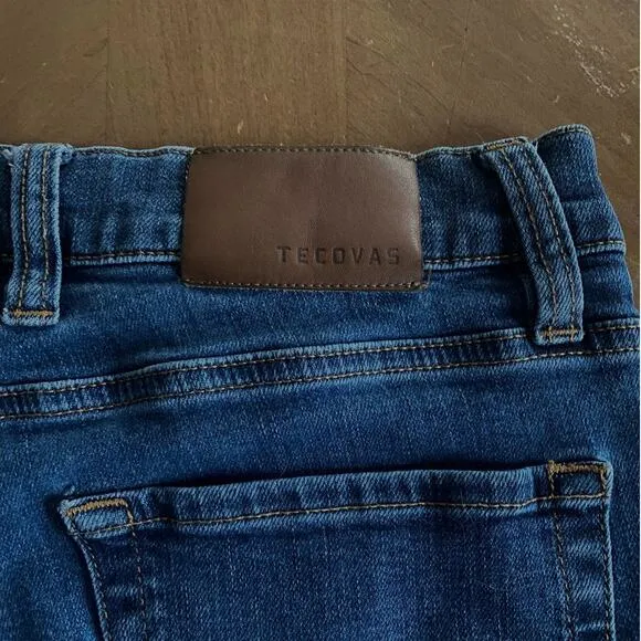 Tecovas Men Size 34 x 30 Slim Stretch Jean Dark Blue Straight Leg Texas Western