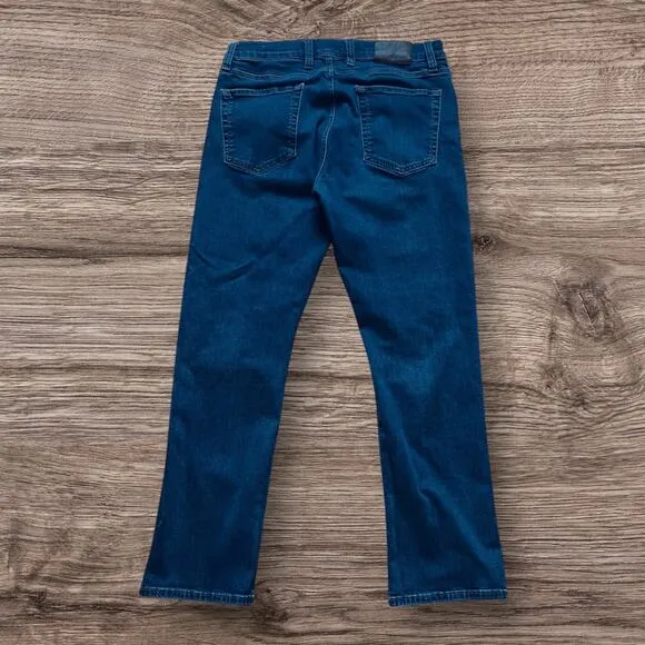 Tecovas Men Size 34 x 30 Slim Stretch Jean Dark Blue Straight Leg Texas Western
