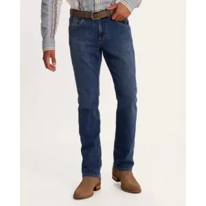 Tecovas Men Size 34 x 30 Slim Stretch Jean Dark Blue Straight Leg Texas Western