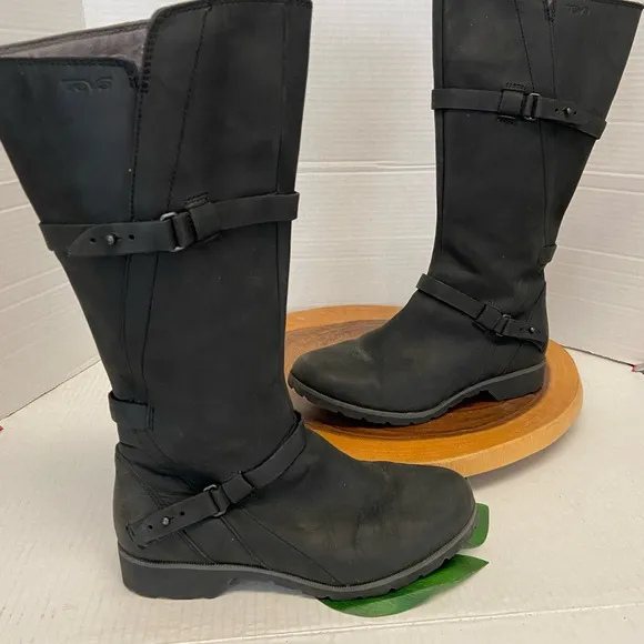 Teva Waterproof Leather Hiking Outdoor Knee High Boots