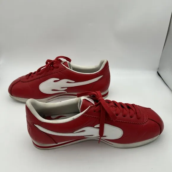The Flame 4Hunnid YG Sneakers Red White Size 12