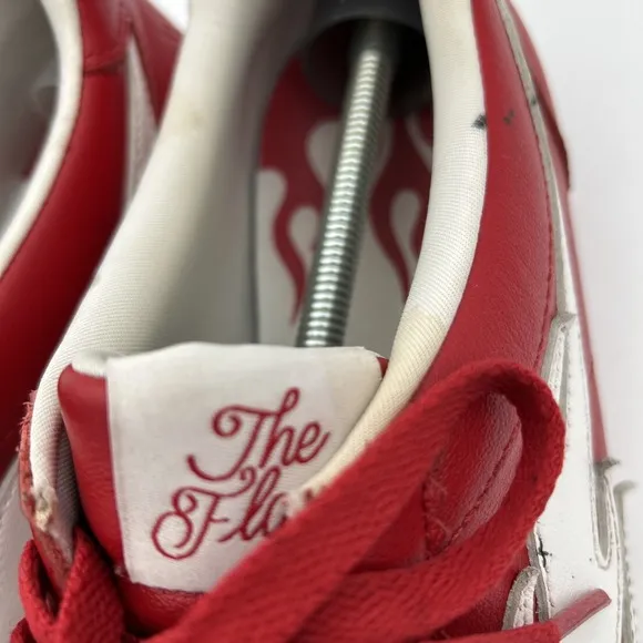 The Flame 4Hunnid YG Sneakers Red White Size 12