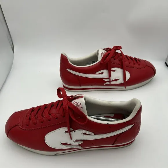 The Flame 4Hunnid YG Sneakers Red White Size 12