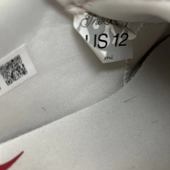 The Flame 4Hunnid YG Sneakers Red White Size 12