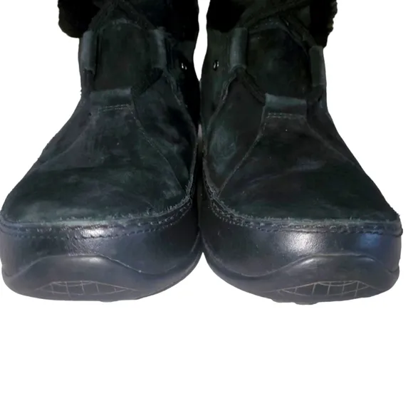 THE NORTH FACE Abby ll Black Nubuck LaceUp Insulated Winter Boots Women's Size 8