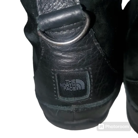 THE NORTH FACE Abby ll Black Nubuck LaceUp Insulated Winter Boots Women's Size 8