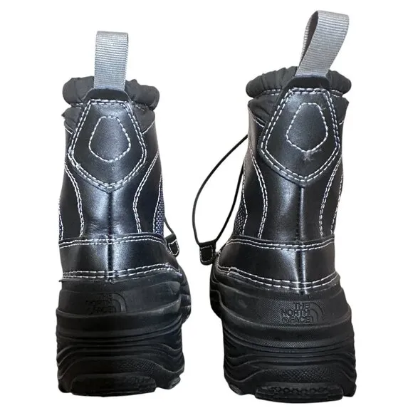 The North Face Alpenglow IV Waterproof Snow Boots Insulated Black Size Kids 12