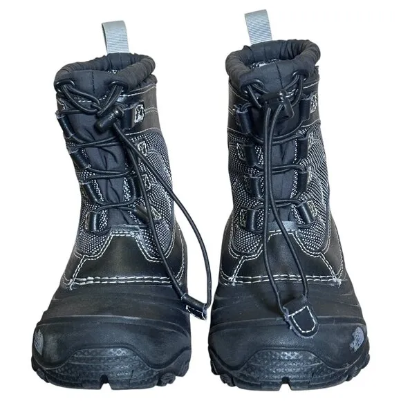 The North Face Alpenglow IV Waterproof Snow Boots Insulated Black Size Kids 12