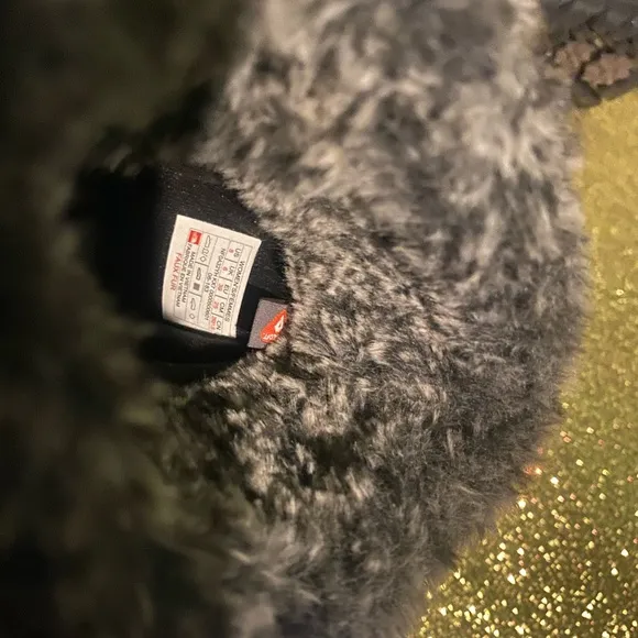 THE NORTH FACE BLACK GREY SUEDE SNOW FUAX FUR SNOW Boots GORG COZY LUX