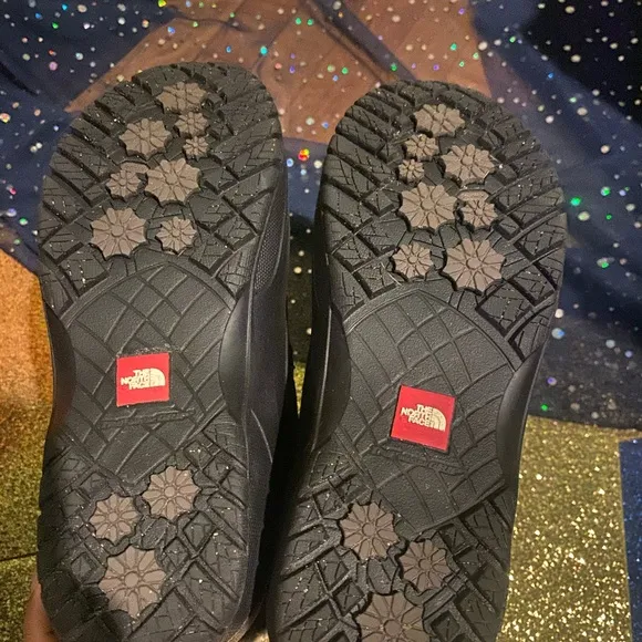 THE NORTH FACE BLACK GREY SUEDE SNOW FUAX FUR SNOW Boots GORG COZY LUX