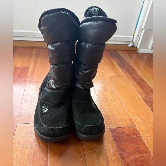 The North Face Black Sopris Winter Boots Size 7 EUC