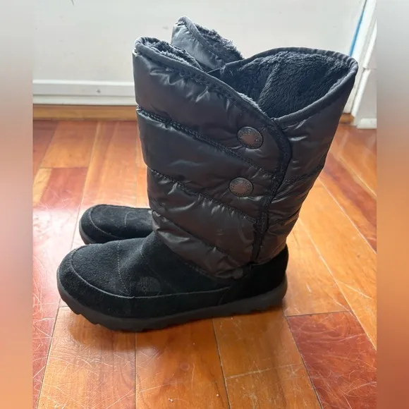 The North Face Black Sopris Winter Boots Size 7 EUC