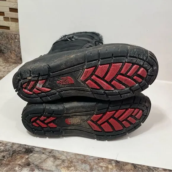 The North Face Black Tall Insulated Winter Snow Boots