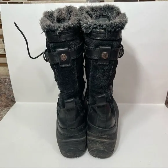 The North Face Black Tall Insulated Winter Snow Boots