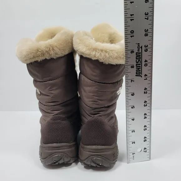 The North Face Girl's Brown Lace Up Winter Boots US Size 6