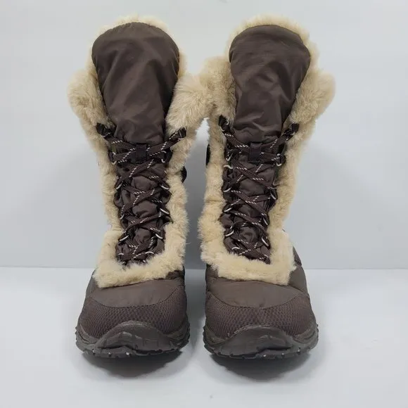 The North Face Girl's Brown Lace Up Winter Boots US Size 6