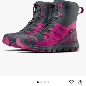 The North Face Gray and Pink water proof Boots