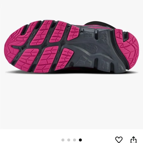 The North Face Gray and Pink water proof Boots