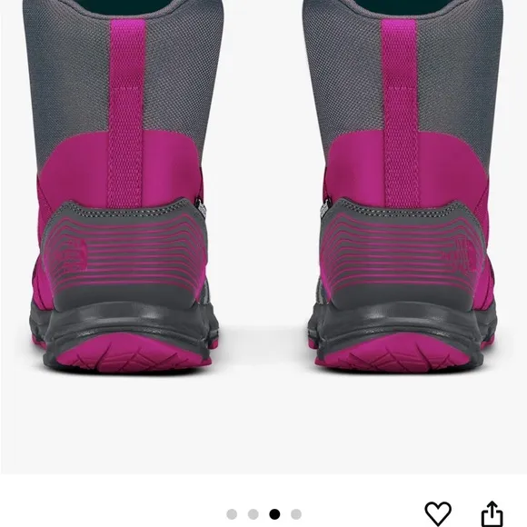 The North Face Gray and Pink water proof Boots