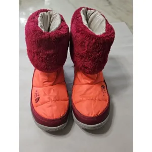 The North Face Nuptse Boots Orange, Size 2, Outdoor Bootie