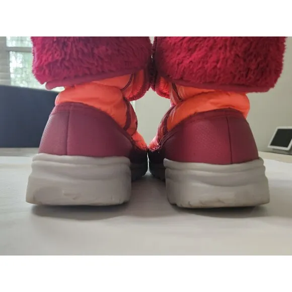 The North Face Nuptse Boots Orange, Size 2, Outdoor Bootie