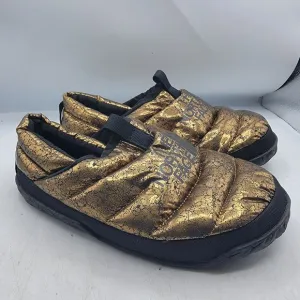 The North Face Nuptse Mule Womens 8 Metallic Bronze Gold Slippers Goose Down
