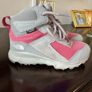 The North Face Pink and Gray Hiking Boots