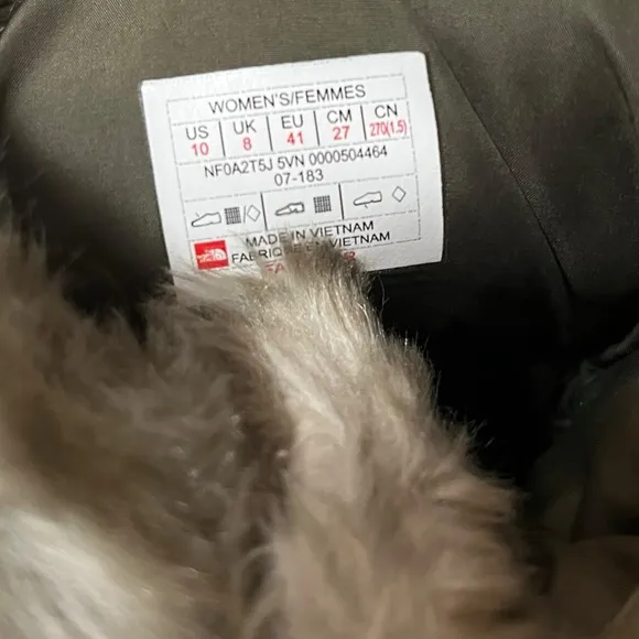 The North Face Thermoball Faux Fur Puffer Boots