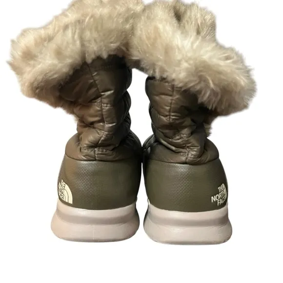 The North Face Thermoball Faux Fur Puffer Boots