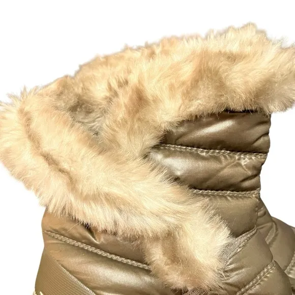 The North Face Thermoball Faux Fur Puffer Boots