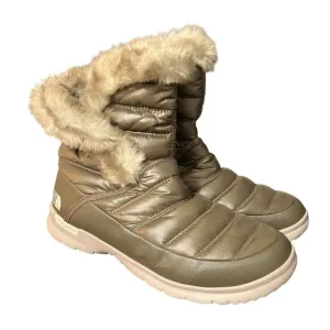 The North Face Thermoball Faux Fur Puffer Boots