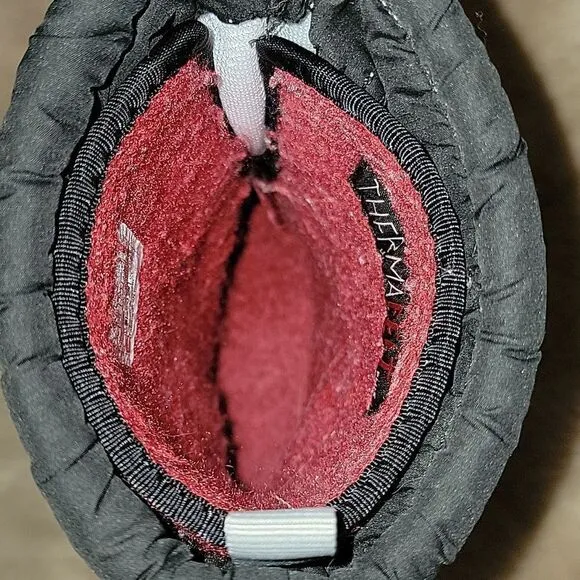 THE NORTH FACE TNF BLACK ALPENGLOW IV WATERPROOF WINTER BOOTS, SIZE 2